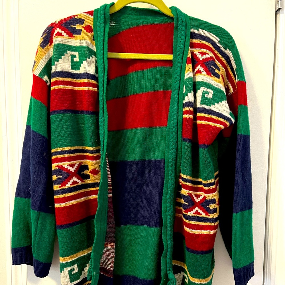 Vintage Patterned Cardigan